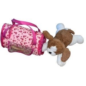 Barbie hug n heal pet doctor plush puppy dog with kennel & bone